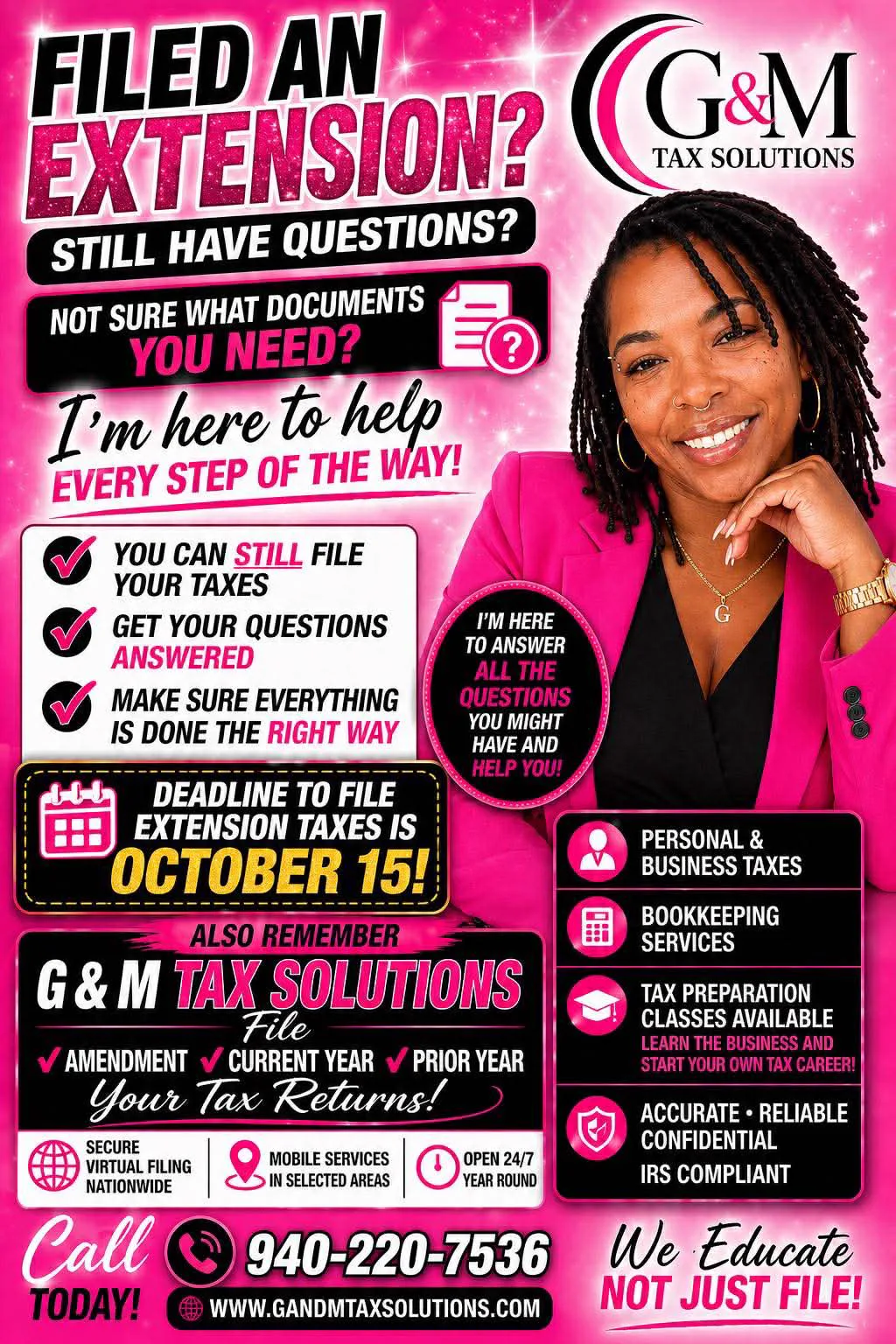 G&M Tax Solutions — your trusted tax preparer